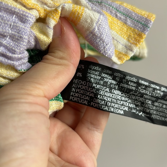 NWT Zara Women's The Valery Dress Pastel Striped Smocked Mini Size XS - Picture 6 of 7